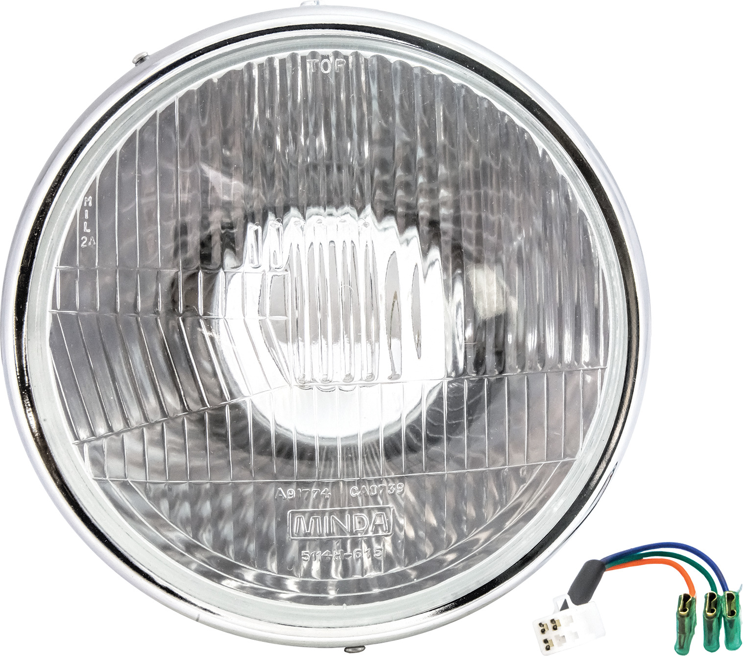 Uno Minda HL-5114PM Head Light with Wire for ROYAL ENFIELD BULLET STANDARD & ELECTRA